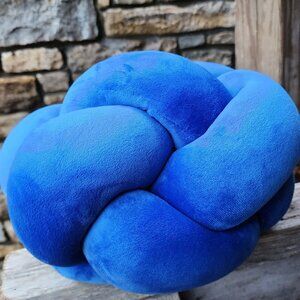 2 Electric Blue Knot stress relief Pillows NWT